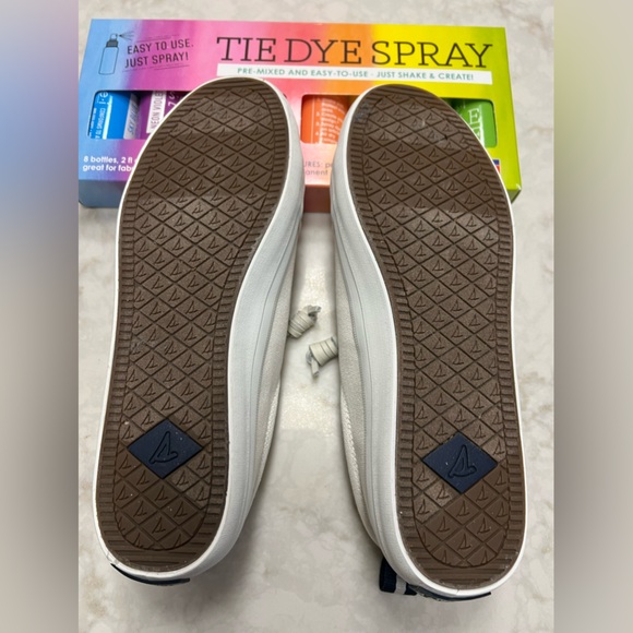 Sperry crest Vibe white with navy trim canvas sneakers, 8.5, nwot. - Picture 4 of 12